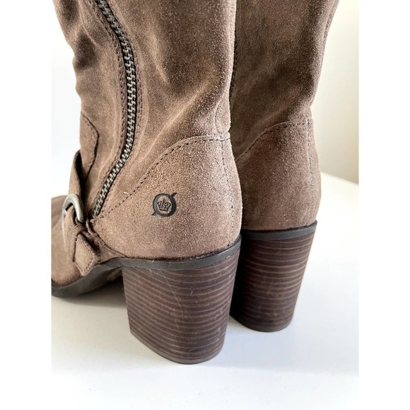 BORN Boots Camryn taupe Marmotta Distressed Heel size 8 - Picture 9 of 10